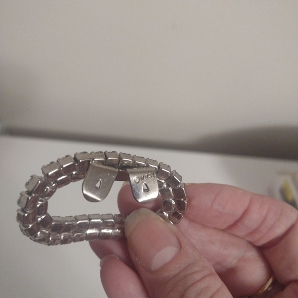 Vintage Musi sparkling Silver Rhinestone shoe clips - Picture 5 of 6